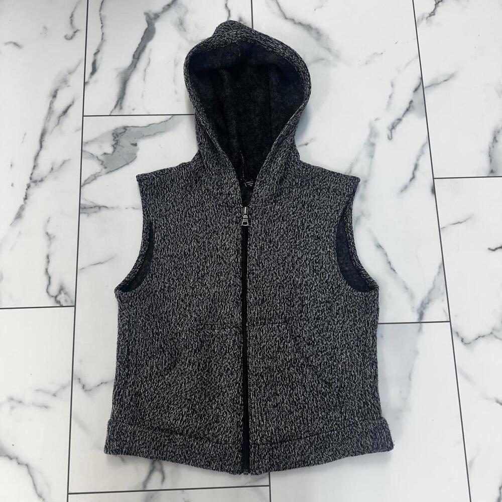Guess Men's Grey and Black Hoody